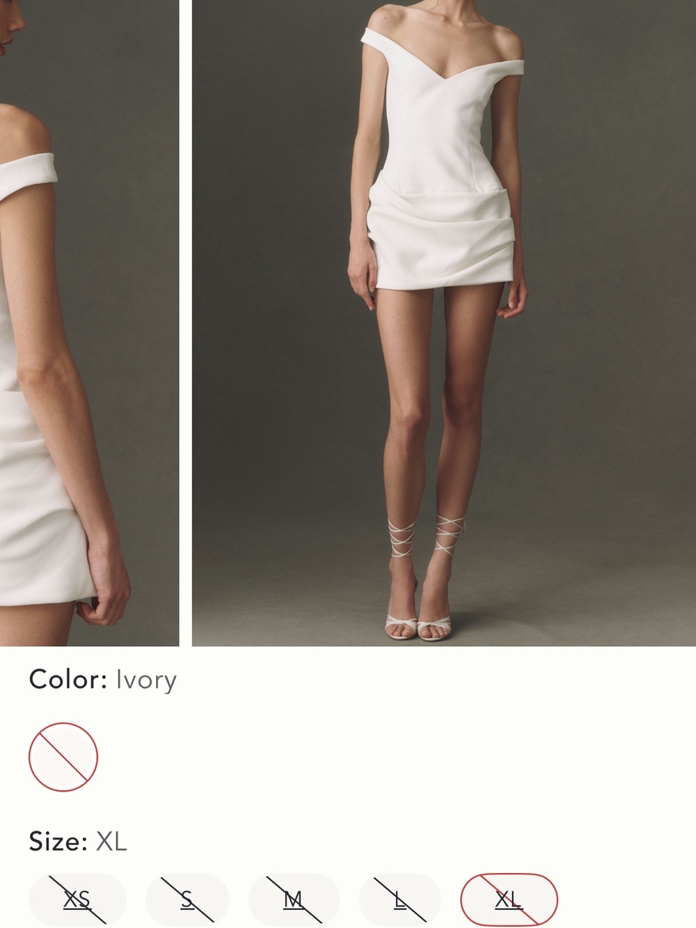 Elegant White V-Neck Sleeveless Dress - Picture 6 of 7